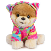 BOO WITH TIE-DYE HOODIE, 9 IN
