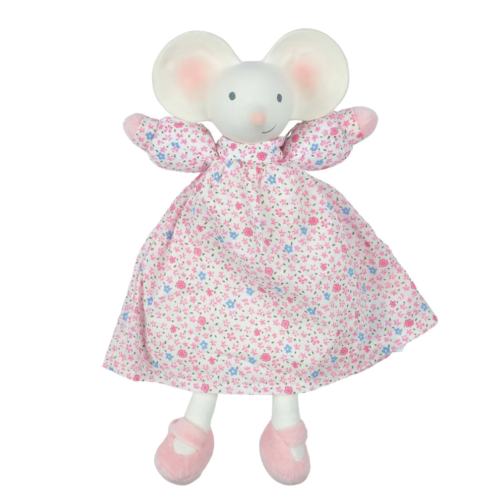 Meiya the Mouse Lovey with Organic Natural Rubber Head